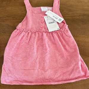 Zara Blush Pink Ruffled peplum tank size 4-5